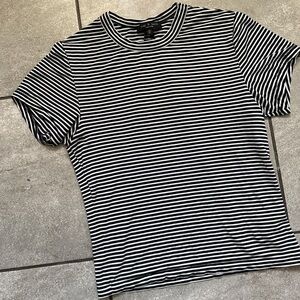 Rag & Bone Black and White Striped Shirt
